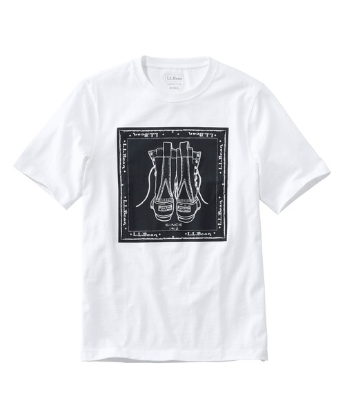 L.L.Bean（エルエルビーン）の「レイクウォッシュ・オーガニック・コットン・グラフィック・ティ ジャパン・フィット（Tシャツ/カットソー・メンズ・インディゴブルー/アイボリー/グレー/ホワイト系その他/ダークグリーン/ブルー系その他/ホワイト系その他2/グレー系その他/ブルー系その他2/ブルー系その他3/エメラルド/ホワイト系その他3/ホワイト系その他4/ホワイト系その他5/グリーン/グリーン系1/ブルー系その他4/グレー系その他2/グレー系その他3/グレー系その他4/ホワイト/ネイビー系1/ネイビー系/ダークグリーン系/ダークグリーン系1/ダークインディゴブルー/ライトブルー/ホワイト系1/ホワイト系/ブルー系その他5/ネイビー系2/ホワイト系2/ダークグリーン系2/ネイビー系3/ホワイト系3/ダークグリーン系3/グレー系その他5・SMALL/MEDIUM/LARGE/X-LARGE/XX-LARGE）」の2枚目の写真
