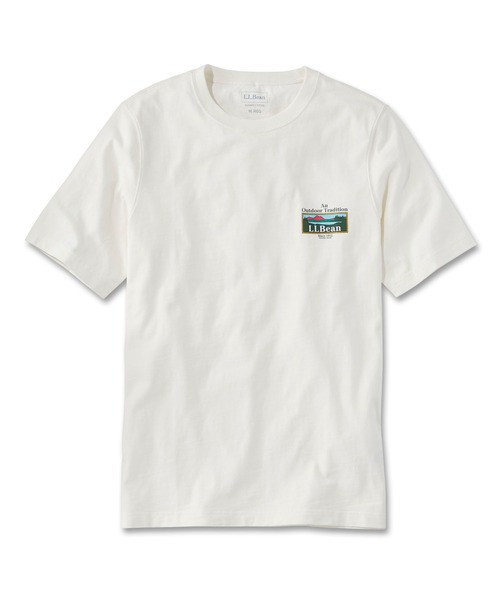L.L.Bean（エルエルビーン）の「レイクウォッシュ・オーガニック・コットン・グラフィック・ティ ジャパン・フィット（Tシャツ/カットソー・メンズ・インディゴブルー/アイボリー/グレー/ホワイト系その他/ダークグリーン/ブルー系その他/ホワイト系その他2/グレー系その他/ブルー系その他2/ブルー系その他3/エメラルド/ホワイト系その他3/ホワイト系その他4/ホワイト系その他5/グリーン/グリーン系1/ブルー系その他4/グレー系その他2/グレー系その他3/グレー系その他4/ホワイト/ネイビー系1/ネイビー系/ダークグリーン系/ダークグリーン系1/ダークインディゴブルー/ライトブルー/ホワイト系1/ホワイト系/ブルー系その他5/ネイビー系2/ホワイト系2/ダークグリーン系2/ネイビー系3/ホワイト系3/ダークグリーン系3/グレー系その他5・SMALL/MEDIUM/LARGE/X-LARGE/XX-LARGE）」の8枚目の写真