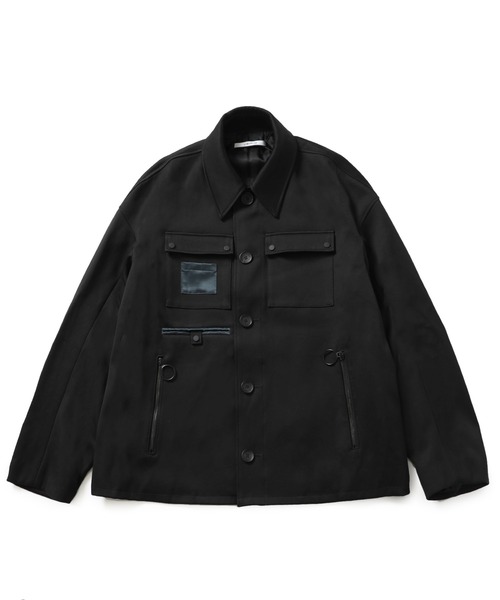 liberum(リベルム)の「【LIBERUM】コットンユーティリティージャケット/2020AW CO04(テーラードジャケット・メンズ・ブラック/ライム・1)」の2枚目の写真