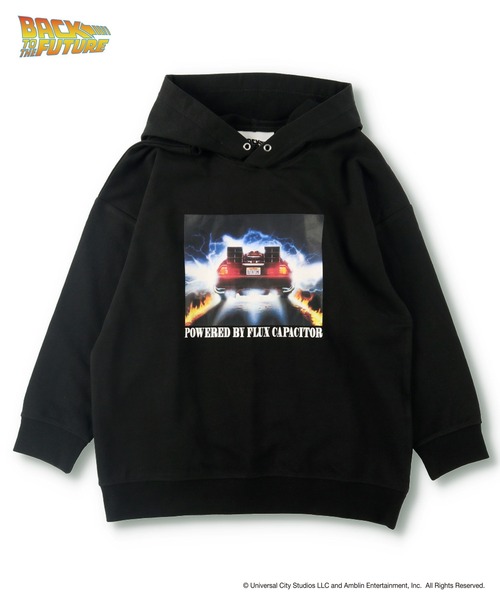 RADCHAP(ラッドチャップ)の「【RADCHAP×BACK TO THE FUTURE】 フードトレーナー(パーカー・キッズ・ブラック/ベージュ・110cm/100cm/120cm/130cm/140cm)」の2枚目の写真