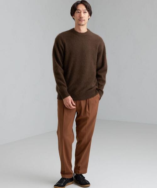 green label relaxing（グリーンレーベルリラクシング）の「SC ハミルトン / RCN クルーネック ニット（ニット/セーター・メンズ・ワインレッド/ターコイズブルー/ダークブラウン/ベージュ/オリーブ・MEDIUM/X-LARGE/LARGE/SMALL）」の20枚目の写真