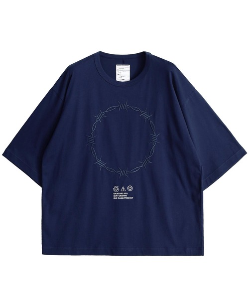 シャリーフ　有刺鉄線　刺繍　オーバーサイズシャツ　BARBED WIRE シャリーフ 有刺鉄線 刺繍 オーバーサイズシャツ BARBED WIRE