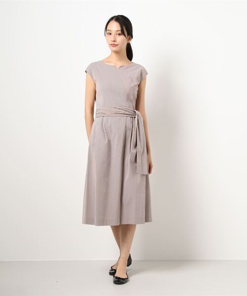 コードストライプ ワンピース ワンピース Hanae Mori ハナエモリ のファッション ワンピース ドレス セール Hanae Hanae ワンピース Mori