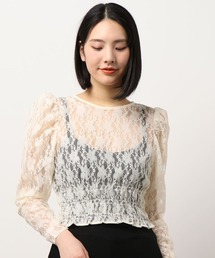 SPINNS（スピンズ）の「レースパワショルブラウス（シャツ/ブラウス）」