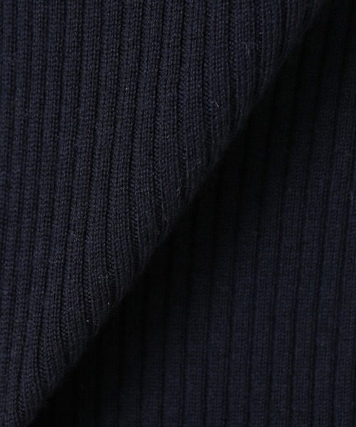 IENA（イエナ）の「3x3リブヘンリーネックプルオーバー◆（ニット/セーター・レディース・ホワイト/ネイビー/ブルー系その他・FREE）」の6枚目の写真