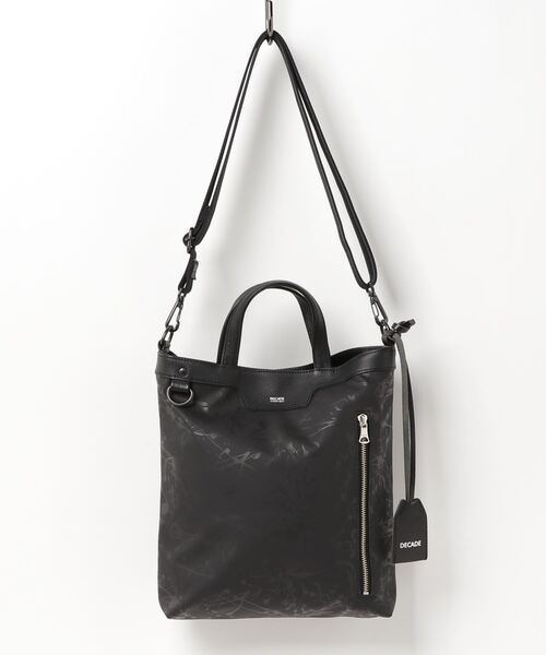 DECADE(ディケイド)の「2wayトートバッグ DECADE(No-01188F) 2way Tote Bag (S)(トートバッグ・メンズ・ブラック/ブラック系その他2/ブラック系その他・フリー)」の2枚目の写真