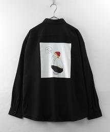 make a ray! | red cap girl イラストアート バックプリント オーバーサイズシャツ(シャツ/ブラウス)