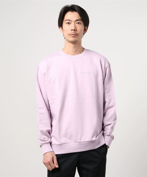 Satellite サテライト のファッション Design スウェット Satellite サテライト ビッグシルエット Desi トップス Desi ロゴ刺繍スエット 韓国発