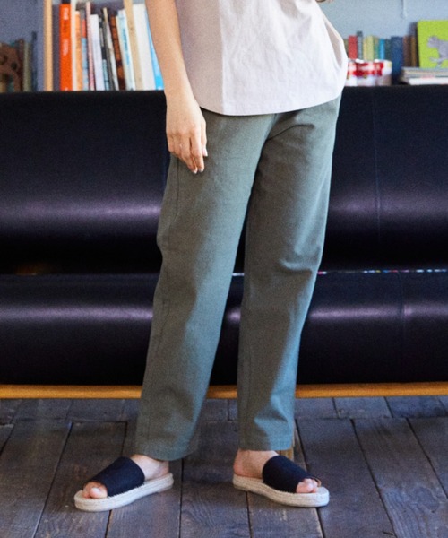 RIKKA FEMME(リッカファーム)の「【ムラサキスポーツ別注】RIKKA FEMME/リッカファム ルーズシルエット チノパンツ R21SS214(チノパンツ・レディース・ブラック/ベージュ/カーキ・M/L)」の1枚目の写真