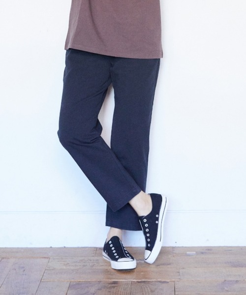 RIKKA FEMME(リッカファーム)の「【ムラサキスポーツ別注】RIKKA FEMME/リッカファム ルーズシルエット チノパンツ R21SS214(チノパンツ・レディース・ブラック/ベージュ/カーキ・M/L)」の2枚目の写真