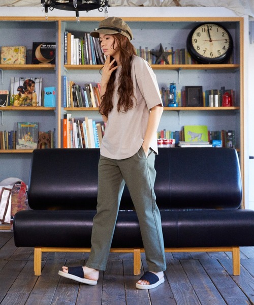 RIKKA FEMME(リッカファーム)の「【ムラサキスポーツ別注】RIKKA FEMME/リッカファム ルーズシルエット チノパンツ R21SS214(チノパンツ・レディース・ブラック/ベージュ/カーキ・M/L)」の21枚目の写真