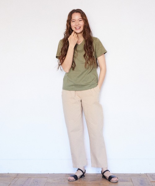 RIKKA FEMME(リッカファーム)の「【ムラサキスポーツ別注】RIKKA FEMME/リッカファム ルーズシルエット チノパンツ R21SS214(チノパンツ・レディース・ブラック/ベージュ/カーキ・M/L)」の17枚目の写真