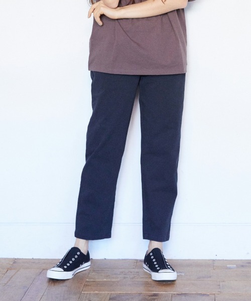 RIKKA FEMME(リッカファーム)の「【ムラサキスポーツ別注】RIKKA FEMME/リッカファム ルーズシルエット チノパンツ R21SS214(チノパンツ・レディース・ブラック/ベージュ/カーキ・M/L)」の6枚目の写真