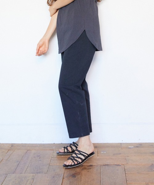 RIKKA FEMME(リッカファーム)の「【ムラサキスポーツ別注】RIKKA FEMME/リッカファム ルーズシルエット チノパンツ R21SS214(チノパンツ・レディース・ブラック/ベージュ/カーキ・M/L)」の9枚目の写真