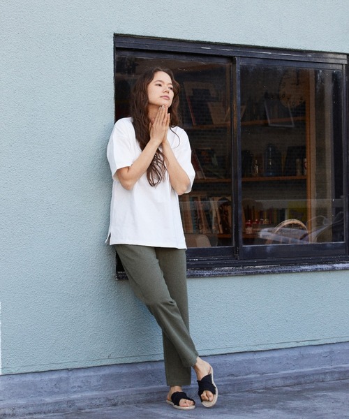 RIKKA FEMME(リッカファーム)の「【ムラサキスポーツ別注】RIKKA FEMME/リッカファム ルーズシルエット チノパンツ R21SS214(チノパンツ・レディース・ブラック/ベージュ/カーキ・M/L)」の22枚目の写真