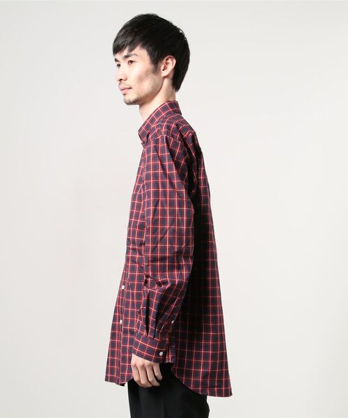 GDC（ジーディーシー）の「LOGO CHECK SHIRT（シャツ/ブラウス・メンズ・ホワイト/ブラック/レッド・SMALL/MEDIUM/LARGE）」の5枚目の写真