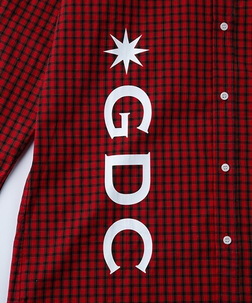 GDC（ジーディーシー）の「LOGO CHECK SHIRT（シャツ/ブラウス・メンズ・ホワイト/ブラック/レッド・SMALL/MEDIUM/LARGE）」の11枚目の写真