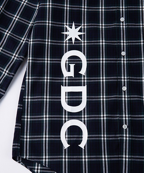 GDC（ジーディーシー）の「LOGO CHECK SHIRT（シャツ/ブラウス・メンズ・ホワイト/ブラック/レッド・SMALL/MEDIUM/LARGE）」の16枚目の写真