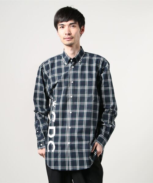 GDC（ジーディーシー）の「LOGO CHECK SHIRT（シャツ/ブラウス・メンズ・ホワイト/ブラック/レッド・SMALL/MEDIUM/LARGE）」の14枚目の写真