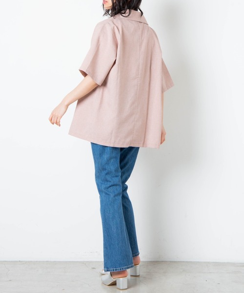 WEGO（ウィゴー）の「WEGO/リネンライクカラージャケット（テーラードジャケット・レディース・アイボリー/ベージュ系その他/ピンク・SMALL/MEDIUM）」の22枚目の写真