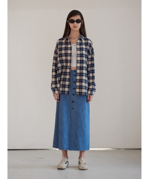 13MONTH（サーティーンマンス）の「【13month】PASTEL CHECK SHIRT（シャツ/ブラウス・メンズ・ブルー・M/L）」の9枚目の写真