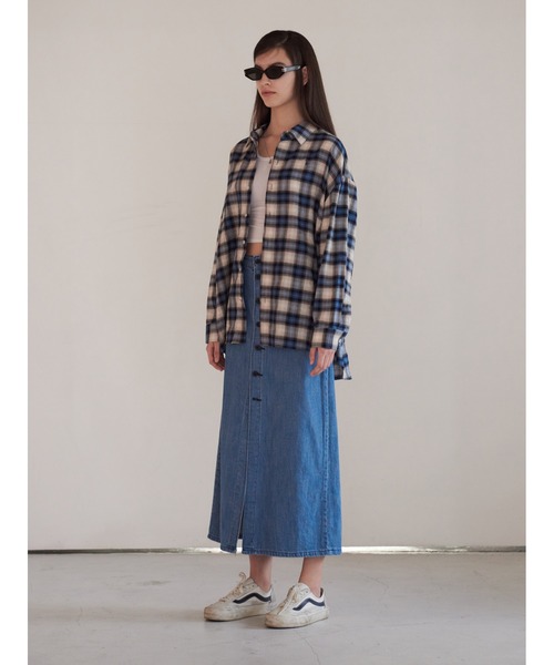 13MONTH（サーティーンマンス）の「【13month】PASTEL CHECK SHIRT（シャツ/ブラウス・メンズ・ブルー・M/L）」の8枚目の写真