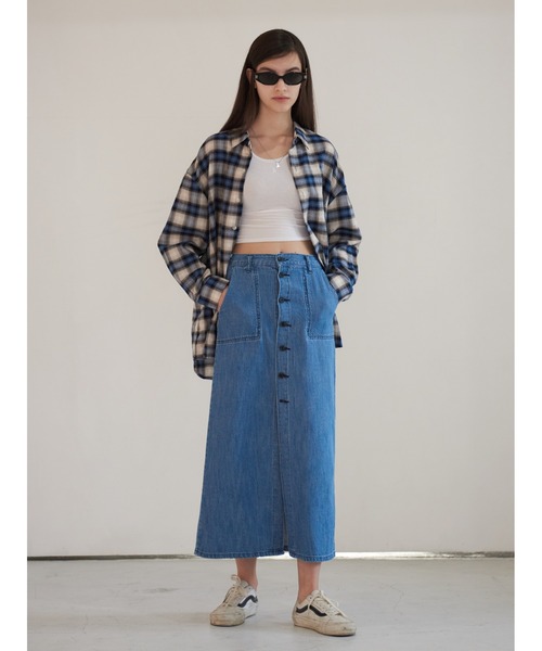 13MONTH（サーティーンマンス）の「【13month】PASTEL CHECK SHIRT（シャツ/ブラウス・メンズ・ブルー・M/L）」の6枚目の写真