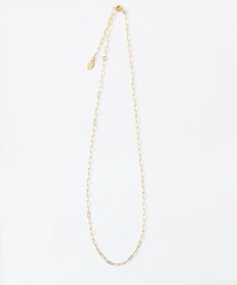 K14gold-filled フラットスクエアチェーンネックレス