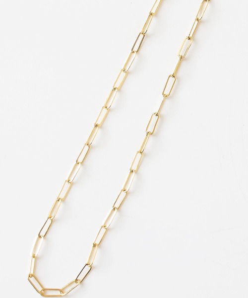 JUICY ROCK（ジューシーロック）の「K14gold-filled フラットスクエアチェーンネックレス（ネックレス・レディース・ゴールド・ONE SIZE）」の5枚目の写真