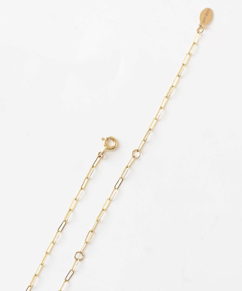 JUICY ROCK（ジューシーロック）の「K14gold-filled フラットスクエアチェーンネックレス（ネックレス・レディース・ゴールド・ONE SIZE）」の7枚目の写真