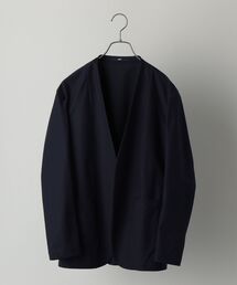 SHIPS | SHIPS: ウォッシャブル ジャージー ノーカラー ルームジャケット(テーラードジャケット)