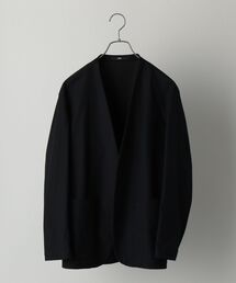 SHIPS: ウォッシャブル ジャージー ノーカラー ルームジャケット