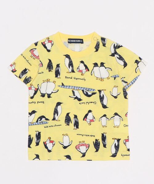 LB CLUB（エルビークラブ）の「天竺柄込み水族館柄Ｔシャツ（Tシャツ/カットソー・キッズ・ホワイト/ネイビー/サックスブルー/イエロー/ブルー/グリーン・100/110/120/80/90/130）」の6枚目の写真