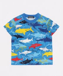 天竺柄込み水族館柄Ｔシャツ