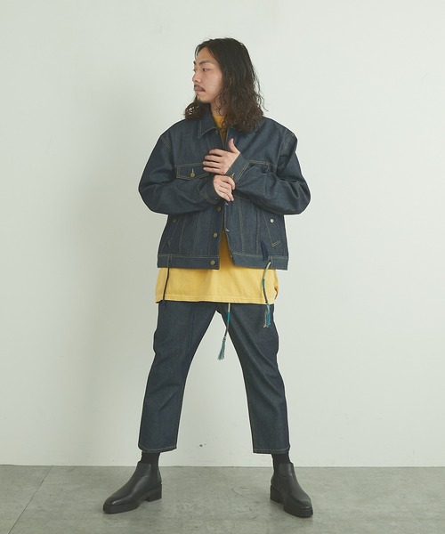 ESSAY（エッセイ）の「【ESSAY/エッセイ】SHOCK WAVE TEE(ショック ウェーブ Tシャツ)（Tシャツ/カットソー・メンズ・チャコールグレー/ブルー/マスタード・FREE）」の17枚目の写真