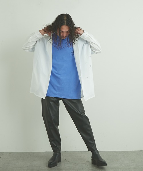 ESSAY（エッセイ）の「【ESSAY/エッセイ】SHOCK WAVE TEE(ショック ウェーブ Tシャツ)（Tシャツ/カットソー・メンズ・チャコールグレー/ブルー/マスタード・FREE）」の11枚目の写真