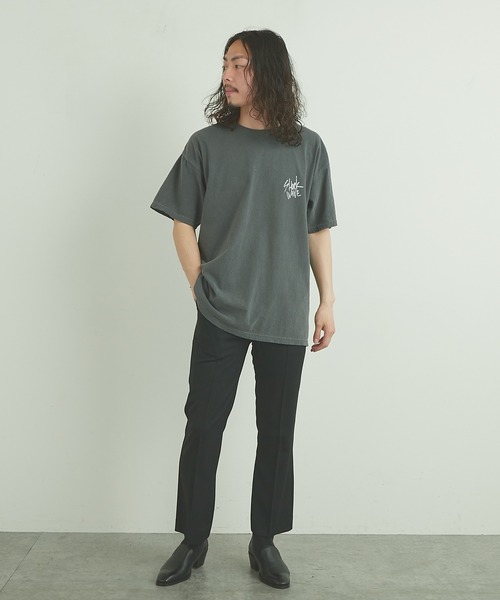 ESSAY（エッセイ）の「【ESSAY/エッセイ】SHOCK WAVE TEE(ショック ウェーブ Tシャツ)（Tシャツ/カットソー・メンズ・チャコールグレー/ブルー/マスタード・FREE）」の13枚目の写真