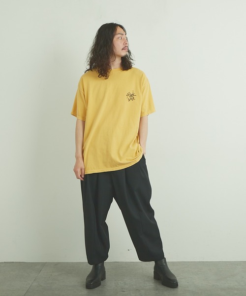 ESSAY（エッセイ）の「【ESSAY/エッセイ】SHOCK WAVE TEE(ショック ウェーブ Tシャツ)（Tシャツ/カットソー・メンズ・チャコールグレー/ブルー/マスタード・FREE）」の7枚目の写真