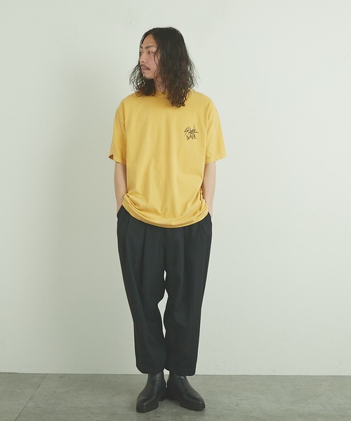 ESSAY（エッセイ）の「【ESSAY/エッセイ】SHOCK WAVE TEE(ショック ウェーブ Tシャツ)（Tシャツ/カットソー・メンズ・チャコールグレー/ブルー/マスタード・FREE）」の18枚目の写真