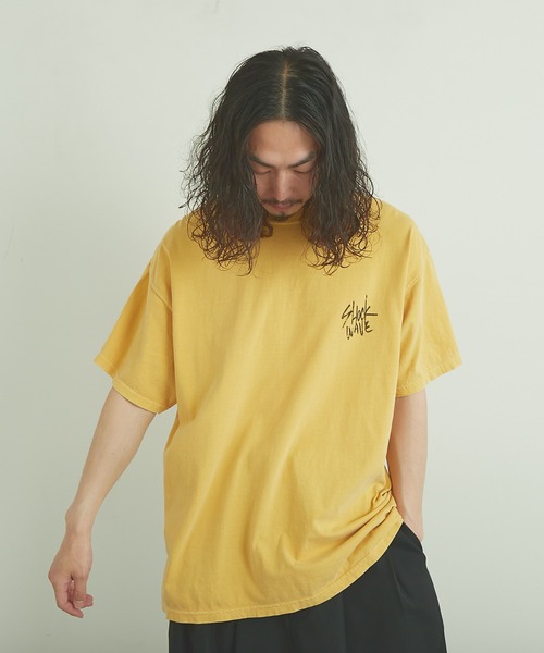 ESSAY（エッセイ）の「【ESSAY/エッセイ】SHOCK WAVE TEE(ショック ウェーブ Tシャツ)（Tシャツ/カットソー・メンズ・チャコールグレー/ブルー/マスタード・FREE）」の20枚目の写真