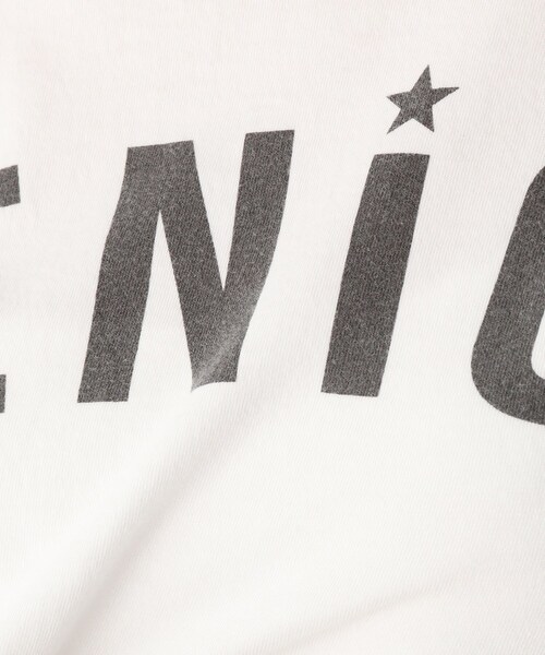 JET（ジェット）の「◆【ウォッシャブル】天竺ロゴプリントラウンドネックTシャツ（Tシャツ/カットソー・レディース・ホワイト/カーキ/ライトベージュ/チャコールグレー・80/04/06）」の6枚目の写真