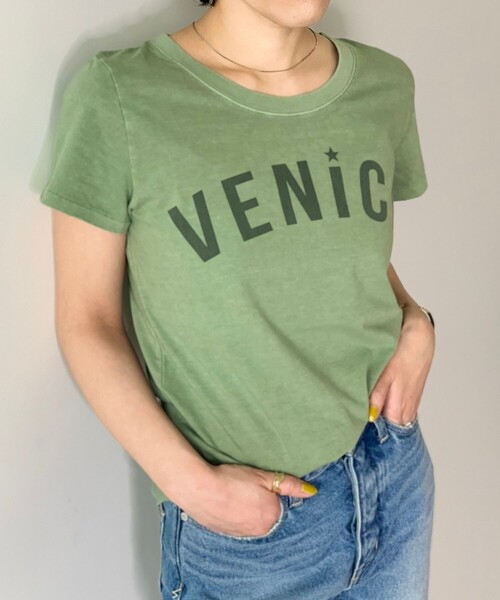 JET（ジェット）の「◆【ウォッシャブル】天竺ロゴプリントラウンドネックTシャツ（Tシャツ/カットソー・レディース・ホワイト/カーキ/ライトベージュ/チャコールグレー・80/04/06）」の17枚目の写真