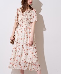 natural couture | フレアスリーブお上品ワンピース(ワンピース)