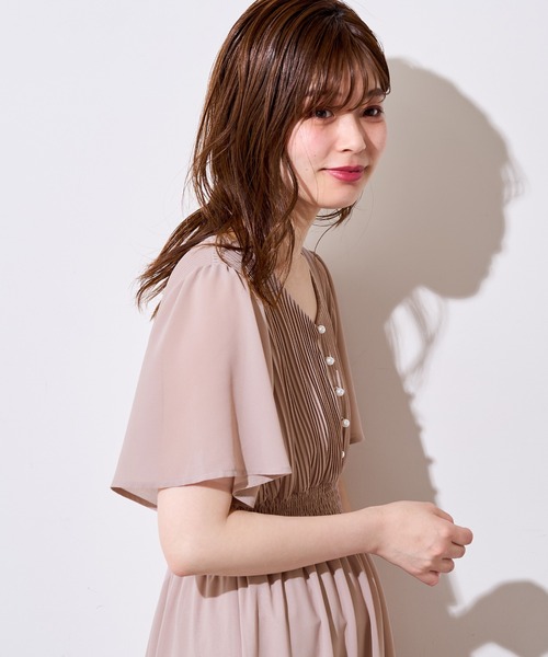 natural couture（ナチュラルクチュール）の「フレアスリーブお上品ワンピース（ワンピース・レディース・ブルー/ミント/その他1/その他2/その他3/ピンクベージュ・FREE）」の17枚目の写真