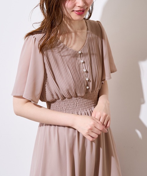 natural couture（ナチュラルクチュール）の「フレアスリーブお上品ワンピース（ワンピース・レディース・ブルー/ミント/その他1/その他2/その他3/ピンクベージュ・FREE）」の18枚目の写真