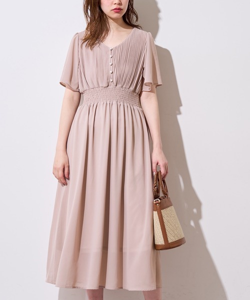 natural couture（ナチュラルクチュール）の「フレアスリーブお上品ワンピース（ワンピース・レディース・ブルー/ミント/その他1/その他2/その他3/ピンクベージュ・FREE）」の15枚目の写真