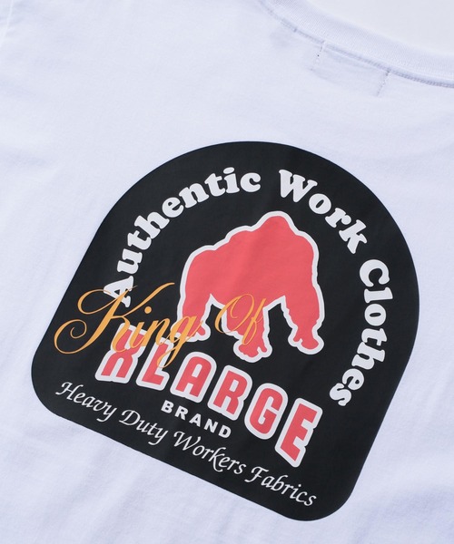 XLARGE（エクストララージ）の「AUTHENTIC WORK CLOTHES S/S TEE（Tシャツ/カットソー・メンズ・ブラック/パープル/ホワイト・S/M/L/XL）」の9枚目の写真