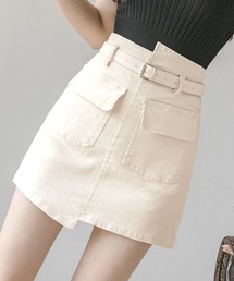 Grandeir（グランディール）の「台形 ツイル ミニスカート（スカート）」