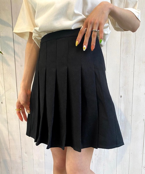 SPINNS（スピンズ）の「プリーツスカートショートパンツ（スカート・レディース・ホワイト/ベージュ/ブラック・ONESIZE）」の22枚目の写真