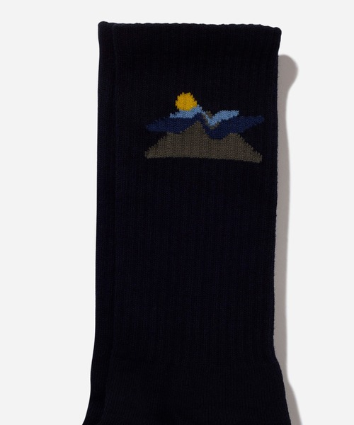 Saturdays NYC（サタデーズ ニューヨークシティ ）の「Mountain Socks（ソックス/靴下・メンズ・オフホワイト/オリーブ/ネイビー・FREE）」の5枚目の写真